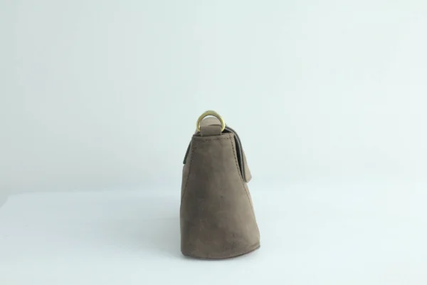 Vintage Genuine Leather Flap Crossbody Bag – Handmade Everyday Shoulder Purse 10