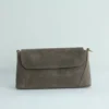 Vintage Genuine Leather Flap Crossbody Bag – Handmade Everyday Shoulder Purse 12