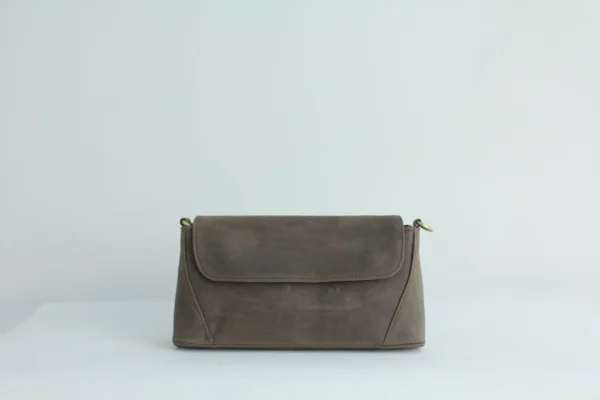 Vintage Genuine Leather Flap Crossbody Bag – Handmade Everyday Shoulder Purse 13