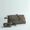 Vintage Genuine Leather Flap Crossbody Bag – Handmade Everyday Shoulder Purse 4
