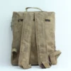 Vintage Khaki Leather Multi-Pocket Backpack 4