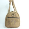 Vintage Leather Gym Duffel Bag - Compact Travel Holdall 4