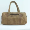 Vintage Leather Gym Duffel Bag - Compact Travel Holdall 5