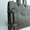 Vintage Leather Office Bag - Expandable Attaché 3