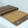 Vintage Leather Satchel Briefcase with Twist-Lock Closure 5 Vintage Leather Satchel Briefcase with Twist-Lock Closure 5