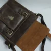 Vintage Leather Sling Bag for Men - Espresso Brown 8